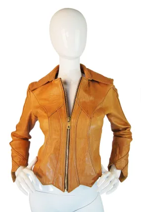 1960s East West Sculpted Leather Lacket