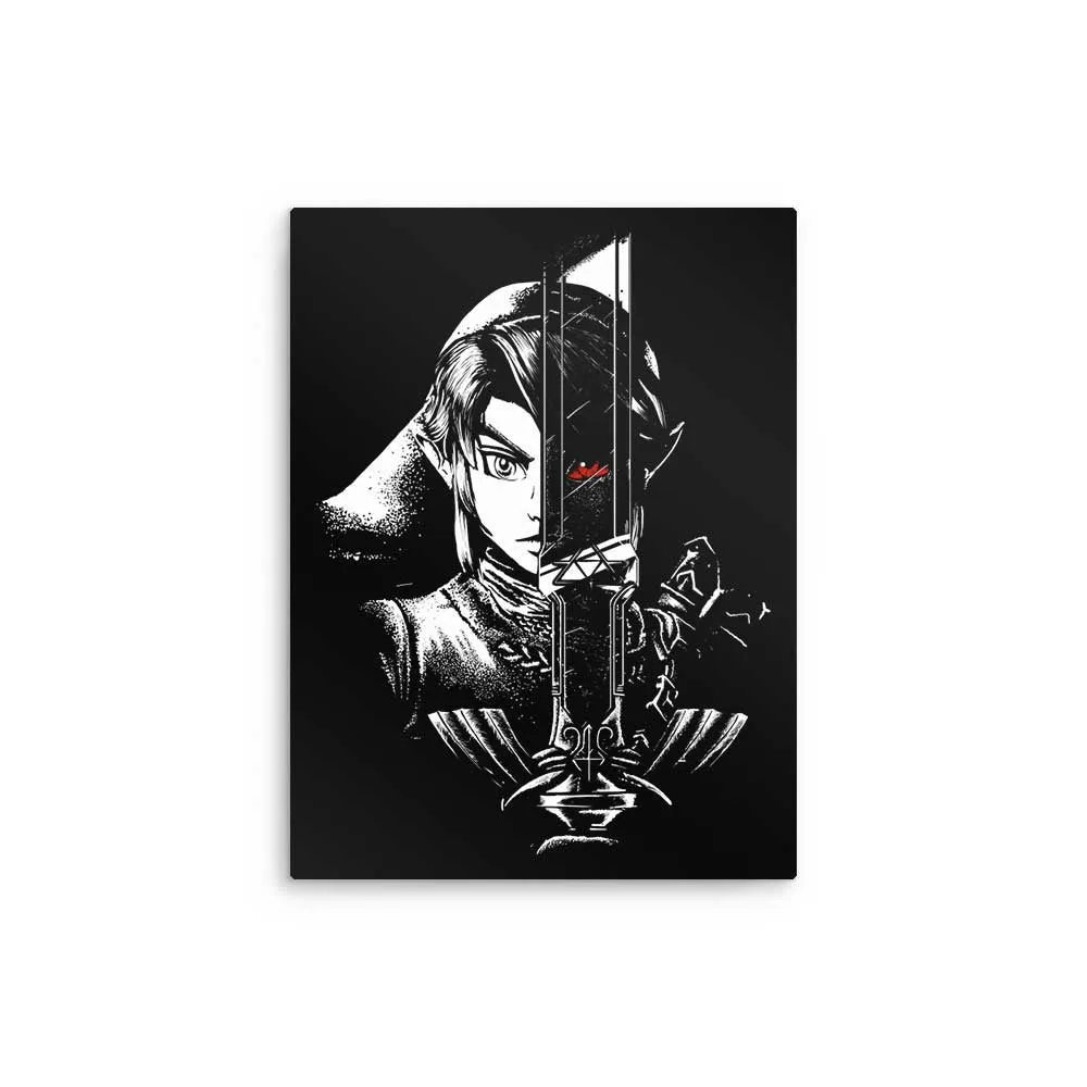 A Hero's Dark Reflection - Metal Print