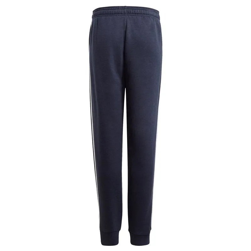 adidas 3 Stripe Fleece Pants - Boys - Legend Ink/White