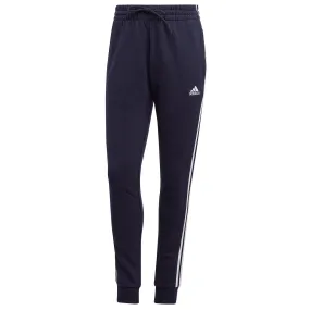 adidas Essentials 3 Stripes French Terry Cuffed Joggers - Womens - Legend Ink/White