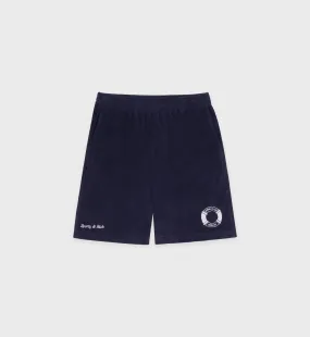 Buoy Terry Gym Short - Navy/White