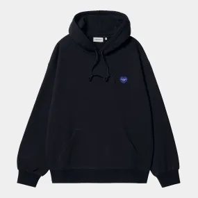 Carhartt WIP - Heart Patch Pullover Hooded Sweatshirt - Dark Navy