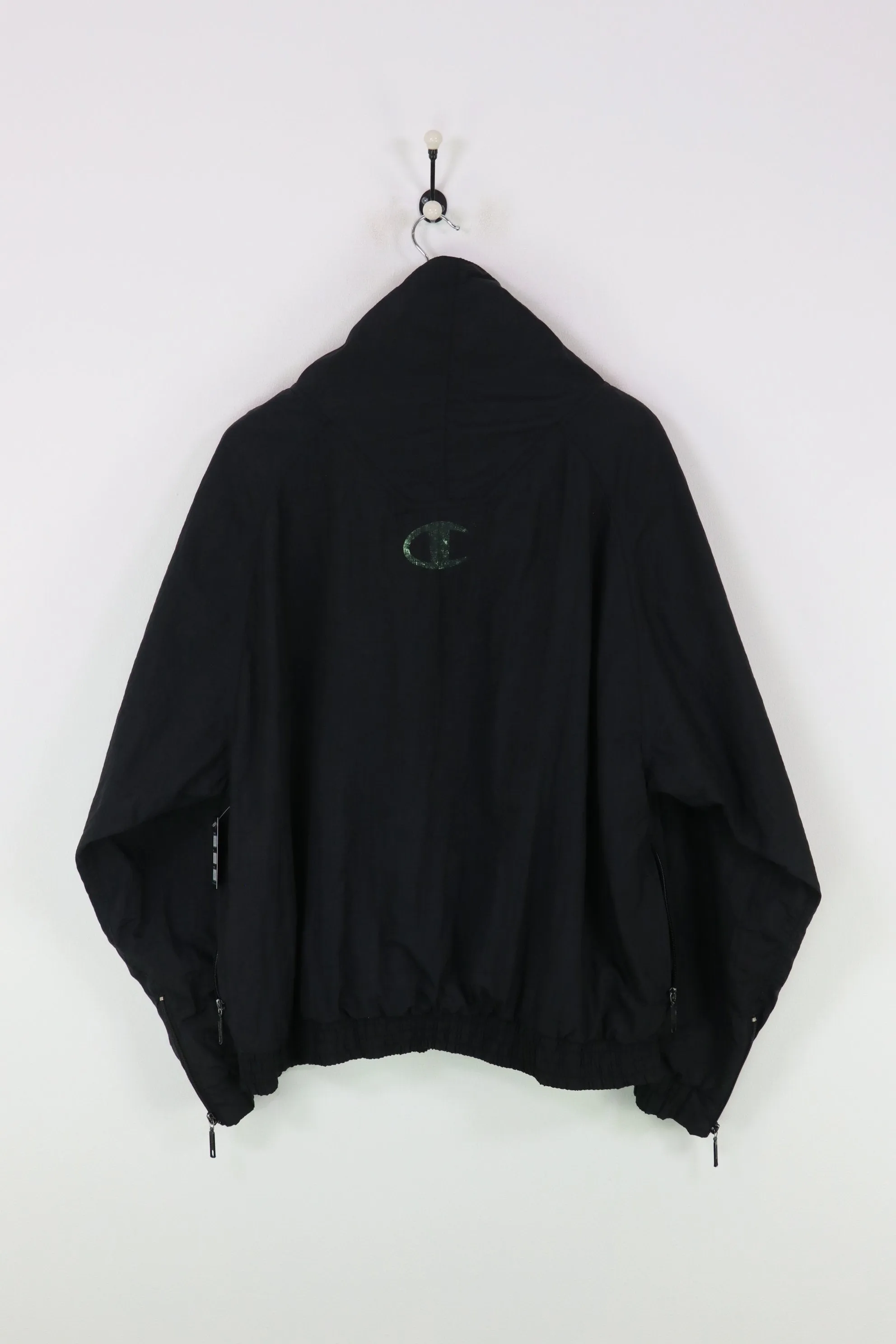 Champion Windbreaker Jacket Black XL