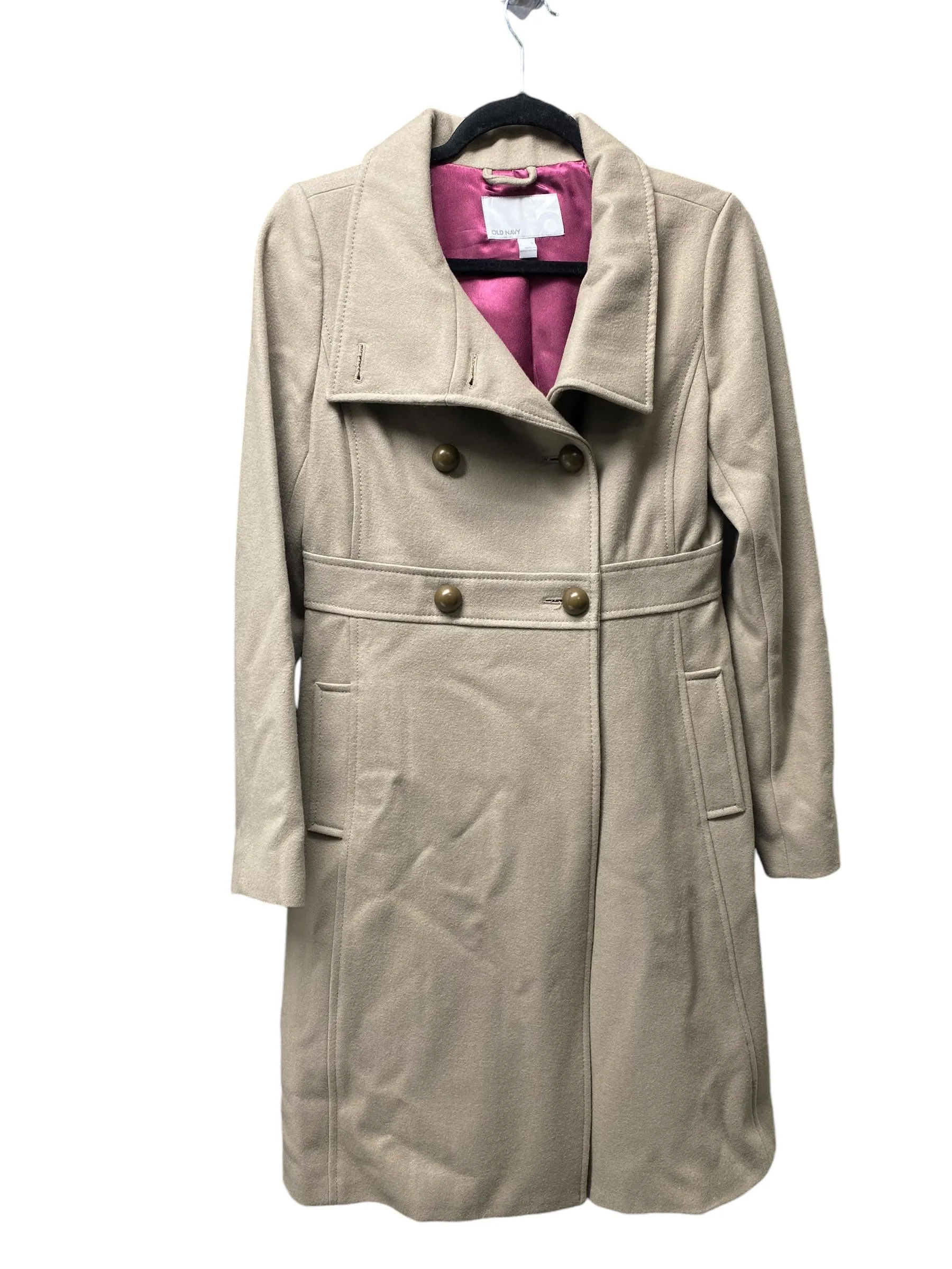 Coat Trench Coat By Old Navy In Beige, Size: S