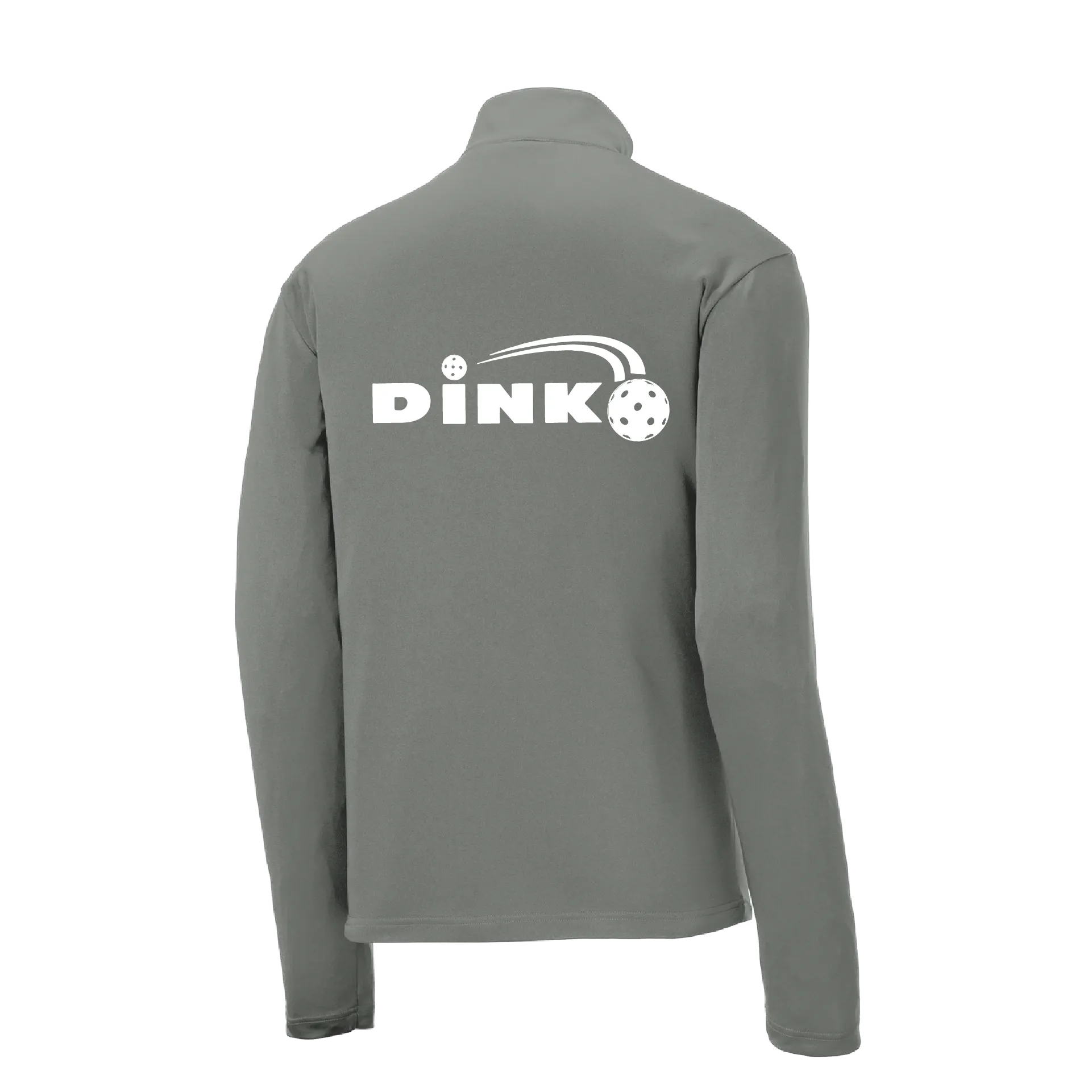 Dink Pickleball | Men's 1/4 Zip Long Sleeve Pullover Athletic Shirt | 100% Polyester