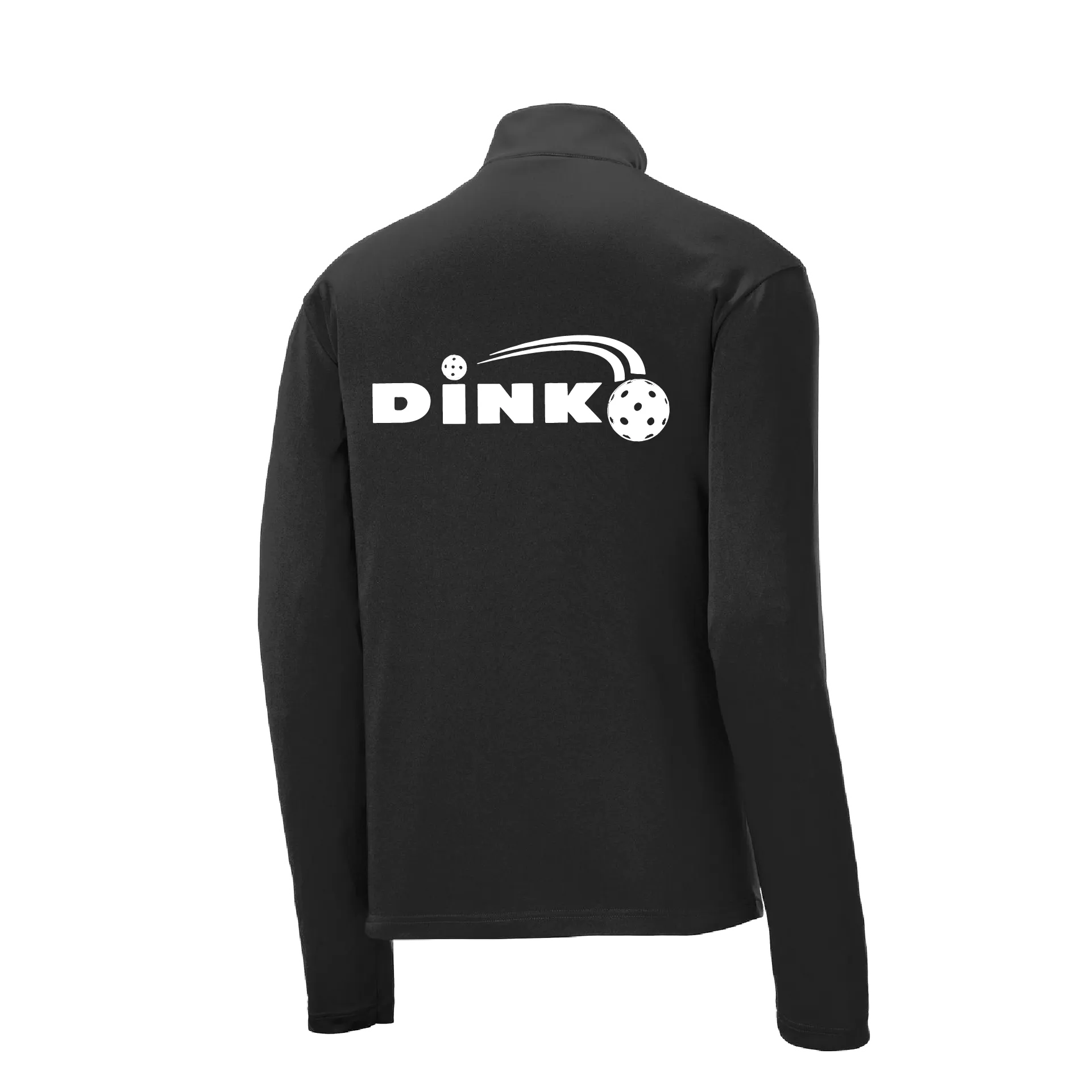 Dink Pickleball | Men's 1/4 Zip Long Sleeve Pullover Athletic Shirt | 100% Polyester