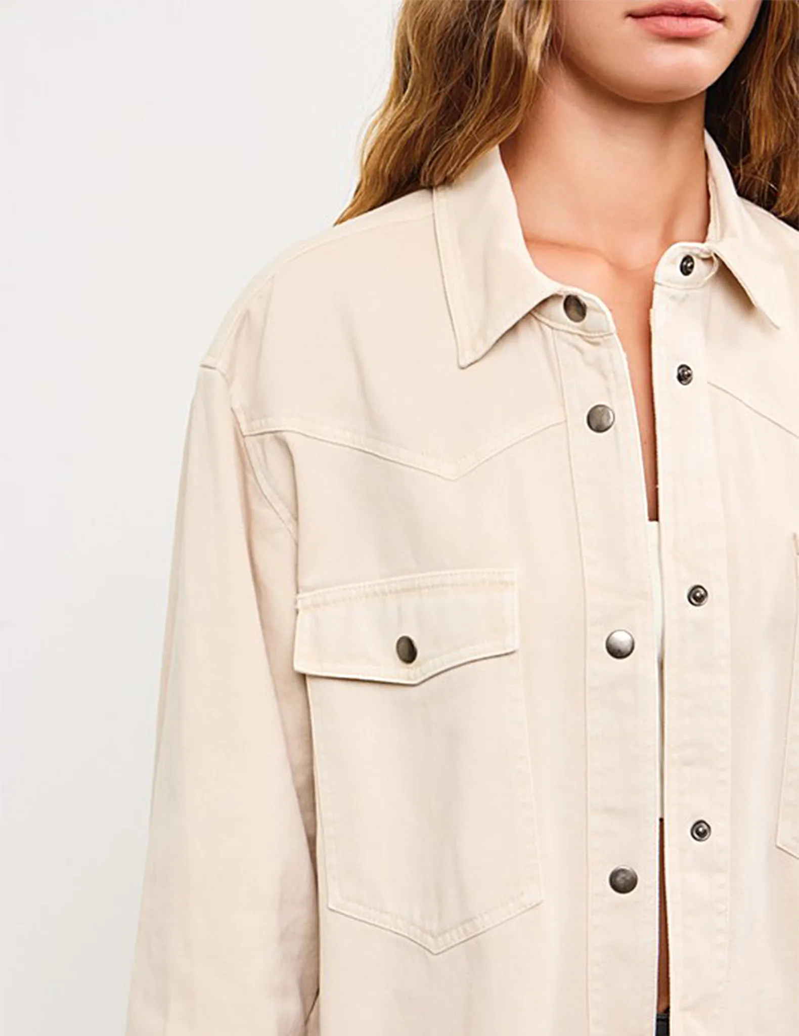 Elsie Cotton Canvas Shirt Jacket