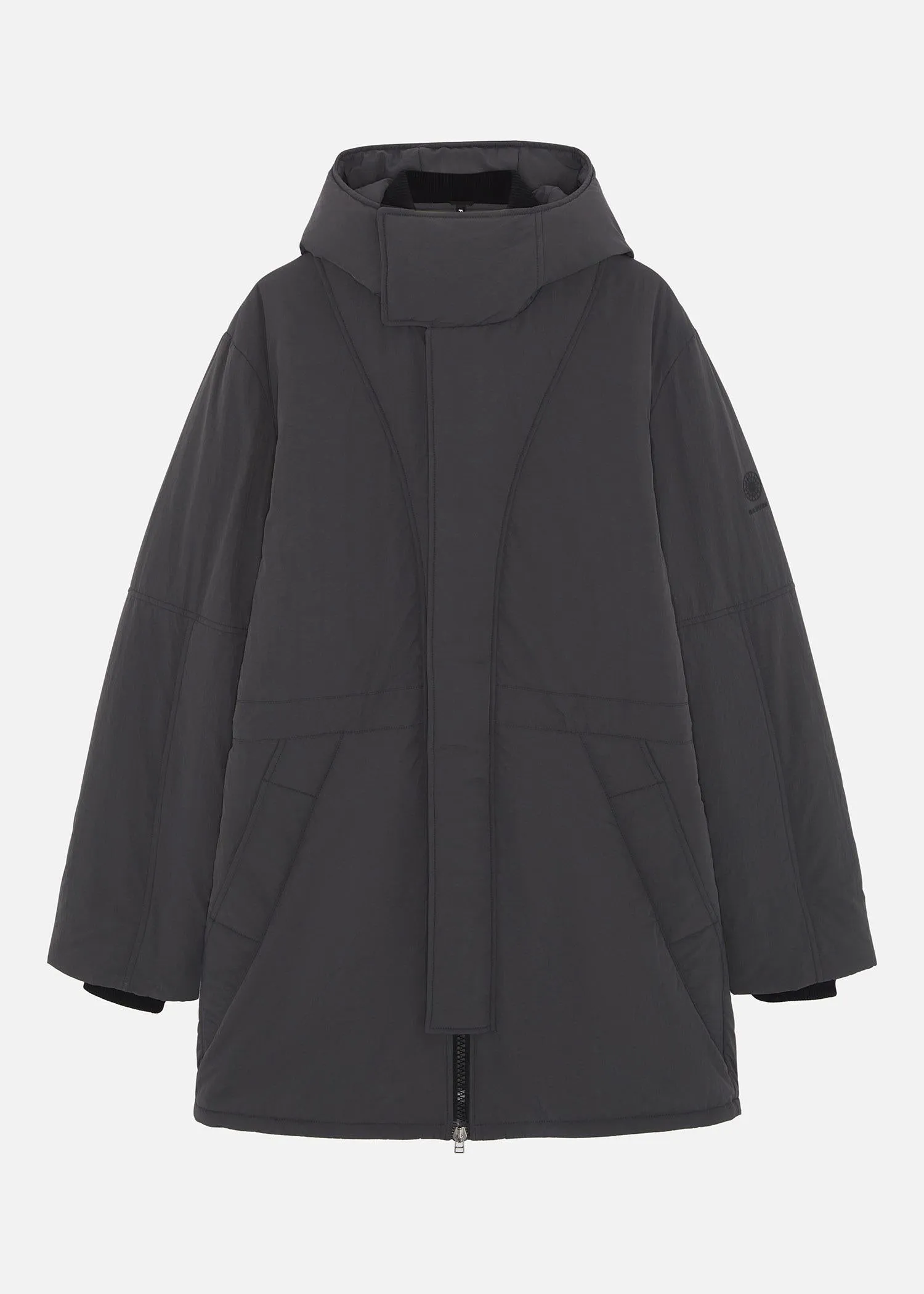 FILLED PARKA DARK GREY