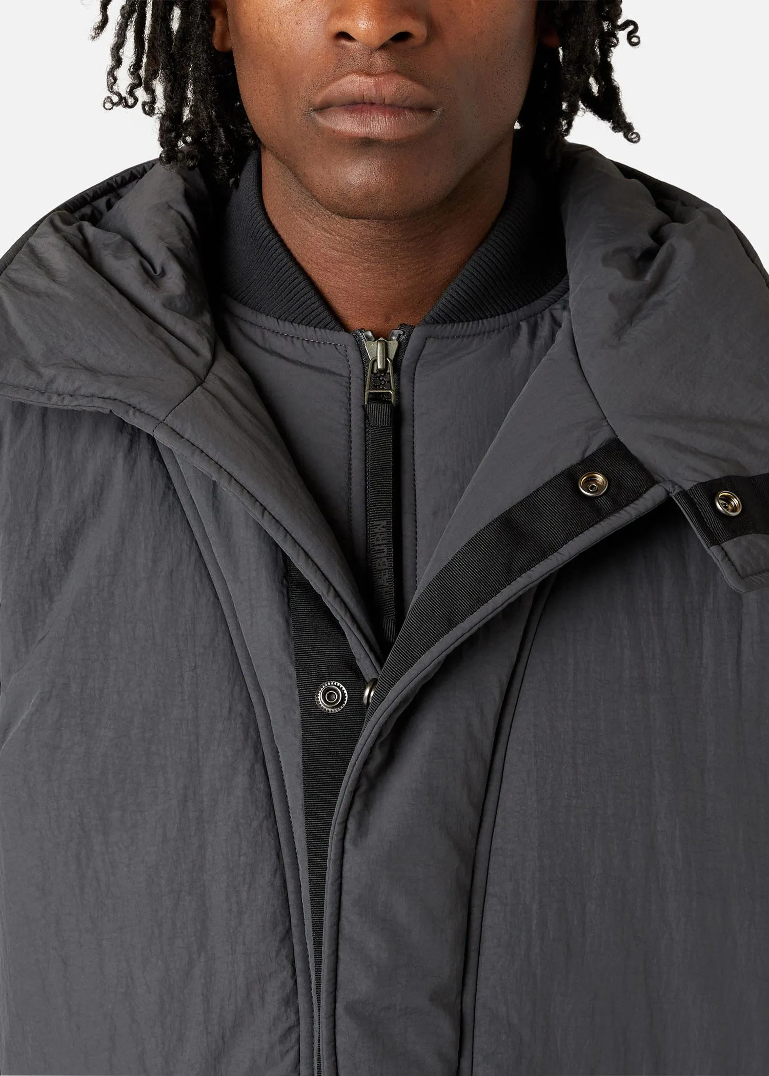 FILLED PARKA DARK GREY