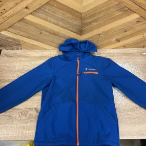 Free Country - Kid's Hooded Softshell Jacket: Blue/Orange-children-LG (10/12)