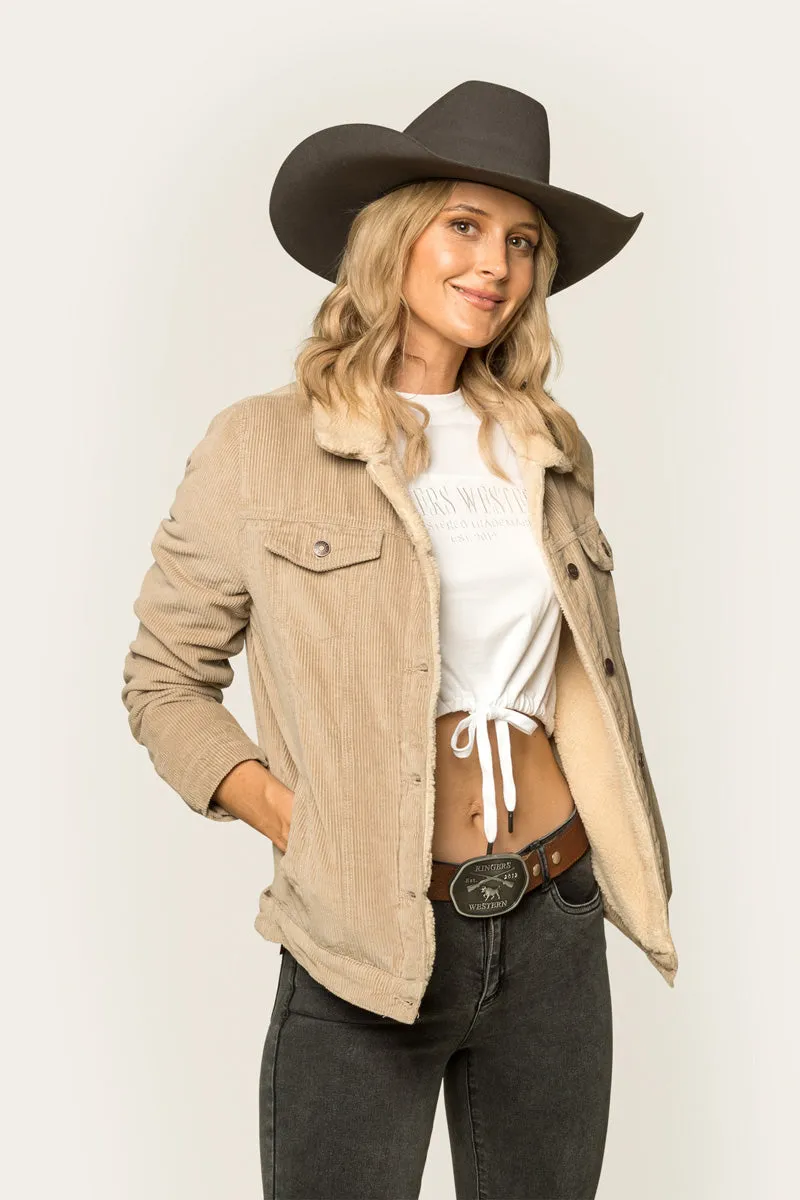 Killawarra Womens Corduroy Jacket - Camel