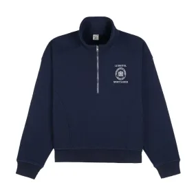   Le Bristol Paris Crest Seal Quarter Zip 'Navy White'