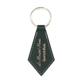   Le Bristol Paris Faubourg Leather Keychain 'Forest Green Gold'