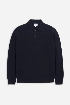 Marco Lambswool Polo Dark Navy